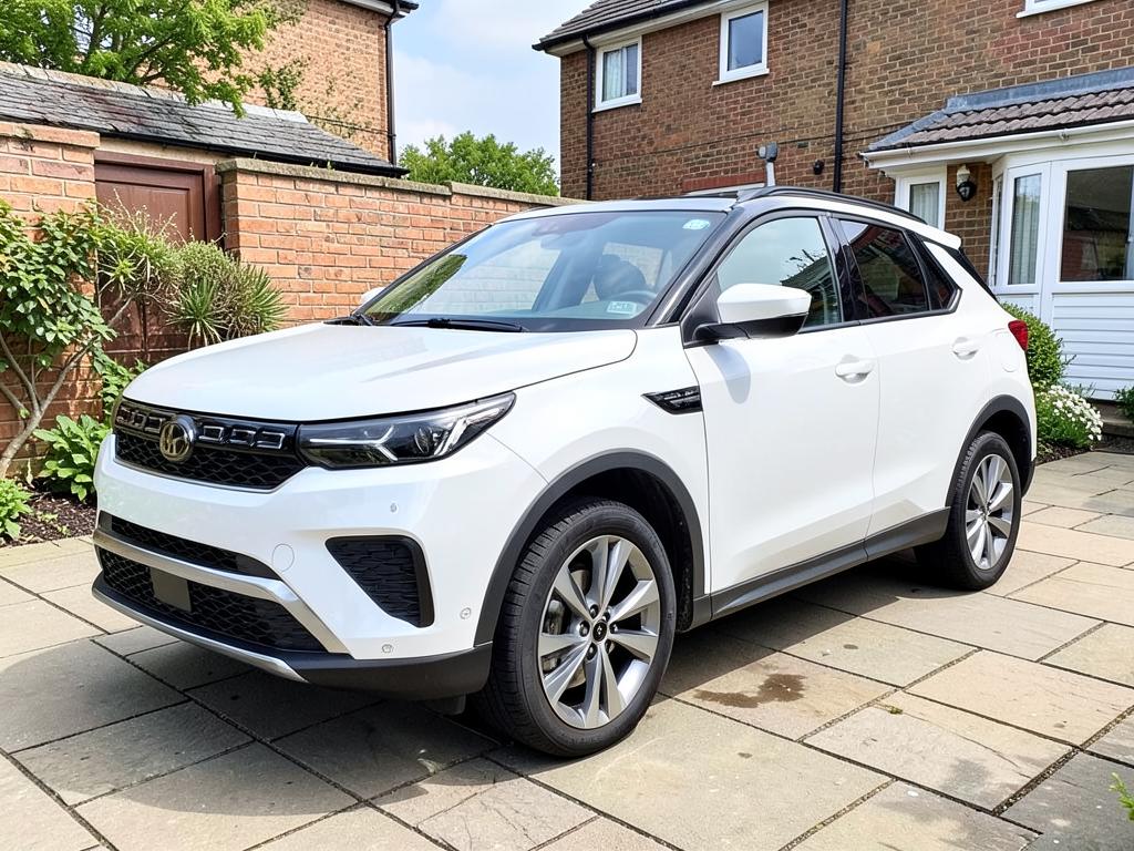 Detailing — new electric SUV after valeting