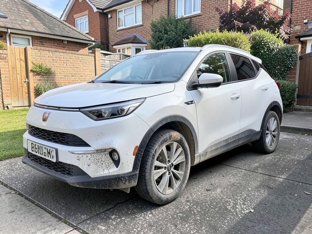 Detailing — new electric SUV before valeting
